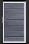 GroJaSolid Grande Premium Tor Farbe: Walnuss co-extrudiert 100 x 180 x 4,0cm...