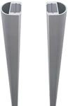 T&J RUDE - Serie Systemglas Universalleisten Silber