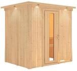 Karibu Sauna Fanja - 68 mm Systemsauna - 230 Volt Plug & Play-Ohne Ofen-Inkl.