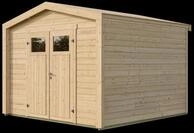 Weka Mehrzweck-Gartenhaus Killarney - 19/28 mm 300 x 300 cm - 28 mm (Gr. 4)