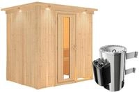 Karibu Sauna Fanja - 68 mm Systemsauna - 230 Volt Plug & Play-3,6 kW Plug&Play...