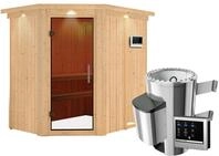 Karibu Sauna Saja - 68 mm Systemsauna - 230 Volt Plug & Play-3,6 kW Plug&Play...
