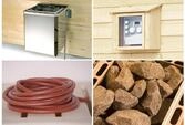 Weka Technikpaket 4 inkl. 9 kW BioAktiv Ofen, Saunasteine, Anschlusskabel und