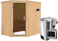 Karibu Sauna Saja - 68 mm Systemsauna - 230 Volt Plug & Play-3,6kW Plug&Play