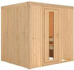 Karibu Sauna Sodin mit Fronteinstieg 68 mm-Ohne Ofen-ohne Dachkranz-...