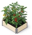 NOOR upyard&trade; Hochbeet Palettenrahmen Wandst&auml;rke 15 mm 80 x 60 cm natur