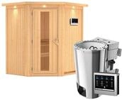 Karibu Sauna Tonja - 68 mm Systemsauna - 230 Volt Plug & Play-3,6kW Plug&Play