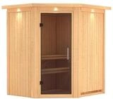 Karibu Sauna Tonja - 68 mm Systemsauna - 230 Volt Plug & Play-Ohne Ofen-Inkl.