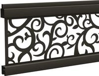 T&J ECOSTECK-Gitterf&uuml;llung Ranken ANTHRAZIT, 20 x 140 x 1800 mm Aluminium