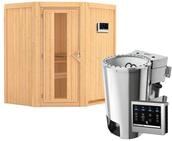 Karibu Sauna Tonja - 68 mm Systemsauna - 230 Volt Plug & Play-3,6kW Plug&Play