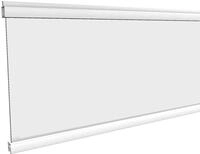 T&J ECOSTECK-Glasf&uuml;llung Satiniert SILBER, 20 x 280 x 1800 mm Acryl/Aluminium...