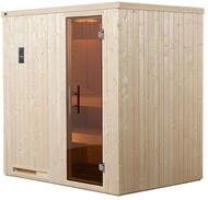 Weka Sauna Halmstad 1 mit Glast&uuml;r und Fronteinstieg - 68 mm 7,5 kW Saunaofen OS