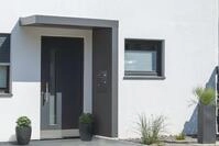 Gutta Rechteckvordach BS Plus 160 inkl. Seitenteil und Briefkasten (neues...