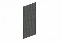 Skan Holz Carport Seitenwand - Profilschalung Seitenwand: 141 x 330 cm schiefergrau