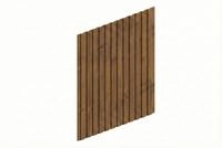 Skan Holz Carport Seitenwand - Deckelschalung Seitenwand: 230 x 330 cm nussbaum