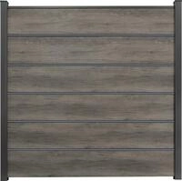 GroJa BasicLine PVC Stecksystem Bausatz 180 x 180 cm Premium monument_oak