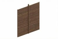 Skan Holz Carport R&uuml;ckwand - Profilschalung R&uuml;ckwand Gr&ouml;&szlig;e 2: 363 x 330 cm