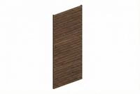 Skan Holz Carport Seitenwand - Profilschalung Seitenwand: 141 x 330 cm nussbaum