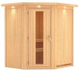 Karibu Sauna Tonja - 68 mm Systemsauna - 230 Volt Plug & Play-Ohne Ofen-Inkl.