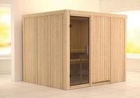 Karibu Sauna Gobin mit Fronteinstieg 68 mm-Ohne Ofen-ohne...
