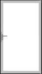 GroJa Ambiente Einzeltor 100 x 180 cm Klarglas Universal