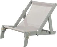 Strandstuhl, Holz, 33 &times; 37 &times; 51 cm, grau