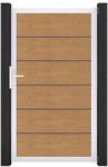 GroJa BasicLine PVC Stecksystem Premium Universal Einzeltor mit Alurahmen