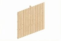 Skan Holz Carport R&uuml;ckwand - Deckelschalung R&uuml;ckwand: 362 x 330 cm farblich