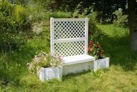 KHW Gartenbank Kopenhagen (Spalier 2tlg.) wei&szlig;