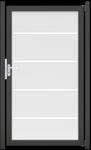 GroJa Ambiente Einzeltor 100 x 180 cm mit Alurahmen Anthrazit DB 703...