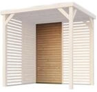 Karibu Seitenwand halbe Breite f&uuml;r Pavillon Cubeco