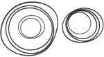 SRAM Stealth Ring-Set schwarz