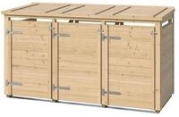 Weka Killarney M&uuml;lltonnenbox naturbelassen Gr. 1 & 2 - 3er M&uuml;lltonnenbox
