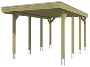 Skan Holz Friesland - Flachdach Carport aus Nadelholz Breite 320 cm 320 x 555 cm