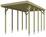 Skan Holz Friesland - Flachdach Caravan-Carport aus Nadelholz Breite 402 cm 402...