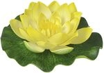 K&uuml;nstliche Seerosen, 10cm, gelb (001123-00)