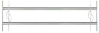 Alberts&reg; Fenstergitter Secorino Style,ausziehbar,galv.blau verzinkt,HxB-B