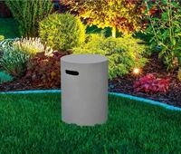 Gardenforma Abdeckung rund f&uuml;r Gasflaschen, Beton-Optik grau Faser-Beton, f&uuml;r...