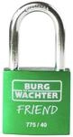 Burg W&auml;chter Zyl.-Vorhangschloss 775 40 35 GREEN SB