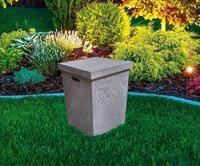 Gardenforma Abdeckung eckig f&uuml;r Gasflaschen, Beton-Optik grau Faser-Beton,...
