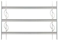 Alberts&reg; Fenstergitter Secorino Style,ausziehbar,galv.blau verzinkt,HxB-B