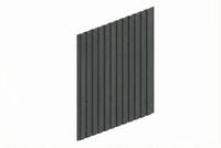 Skan Holz Carport Seitenwand - Deckelschalung Seitenwand: 230 x 330 cm schiefergrau