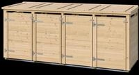 Weka Killarney M&uuml;lltonnenbox naturbelassen Gr. 4 - 4er M&uuml;lltonnenbox