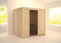 Karibu Sauna Bodin mit Fronteinstieg 68 mm-Ohne Ofen-ohne...