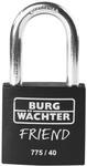 Burg W&auml;chter Zyl.-Vorhangschloss 775 40 35 BLACK SB