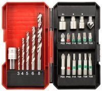 Einhell Werkzeug-Zubeh&ouml;r Bit-Bohrerbox 22tlg. S-Box 49108806
