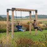 EXIT Holz-Monkeybar Linea Robust 110 mit Doppelschaukel