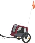 TRIXIE Fahrrad-Anh&auml;nger 2.0 schwarz/rot Gr&ouml;&szlig;e S (53 x 60 (117) x 60 cm)