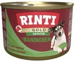 RINTI Gold 185g Dose Hundenassfutter 12 x 185 Gramm Senior Kaninchen