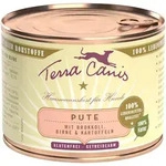 Terra Canis Classic 200g Dose Hundenassfutter 12 x 200 Gramm Pute mit Brokkoli, Birne